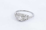 Approx. 0.51ctw Diamond Ring In 18k White Gold 2.7 Grams Size 8.25 Eb0924irxsa