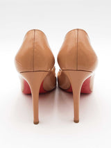 Christian Louboutin Nude Patent Leather Pumps Size 37 Eb0626lorsa