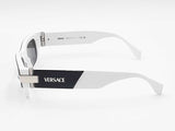 Versace Black & White Acetate Full Rim Rectangular Sunglasses Fw0326crdu