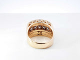 3.0 Cttw Diamond & Sapphire Wedding Ring In 14k Gold 9.9g Size 6.25 Fw0826lcrxdu