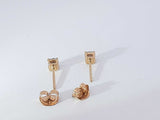 0.50 Cttw Lab Grown Diamond 14k Yellow Gold Stud Earrings .90 Grams Aa0725lwosa