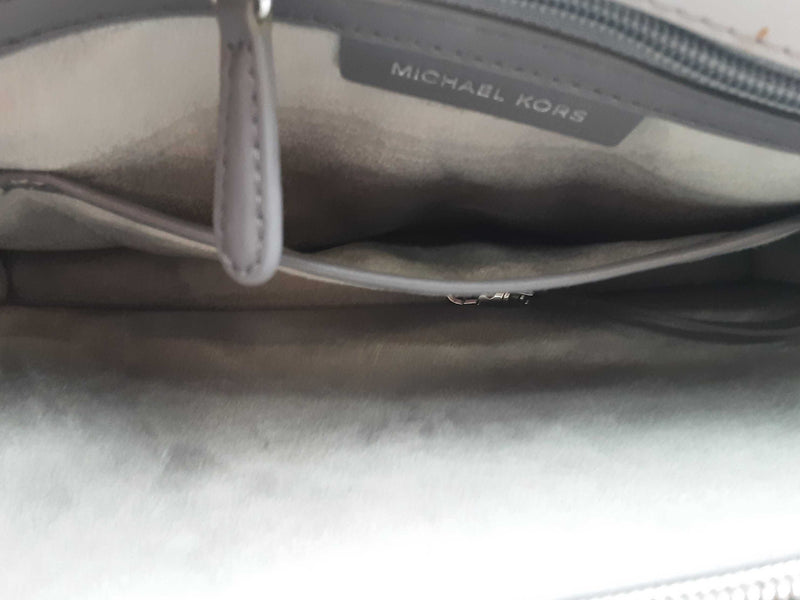 Michael Kors Tatiana Satchel Handbag Grey Aa0725pzsa
