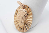 10k Yellow Gold Jesus Pendant 2.5 Grams Eb0826exsa