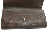 Louis Vuitton Sarah Brown Empriente Monogram Leather Wallet Do0826oxzde