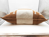 Hermes Avalon 70 Camel Brown Ecru Beige Wool Large Throw Pillow Do0326prxde
