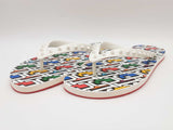 Christian Louboutin Spike Accents Rubber Flip Flops Size 10 Us Sd1026wcrde