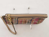 Coach Poppy Plaid Wristlet Aa0725pzsa