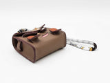 Mini Plaything Bag Charm In Taupe Fw0825idu