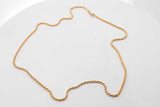 18k Yellow Gold Rope Chain Necklace 8.5 Grams 17.5 Inch Eb0826lxxzsa