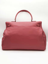 Hermes Kelly 50 Rose Pink Swift Leather Palladium Duffle Bag Do0623lxcrxde