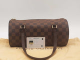 Louis Vuitton Damier Ebene Papillon 28 Brown Handbag Aa0126wrzsa