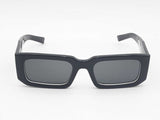 Prada Pr 06ys Symbole Rectangular Sunglasses In Black Sd0925izsa