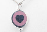 Tiffany & Co. 925 Purple Enamel Heart Key Pendant Necklace 7.5 Grams Eb0426exsa