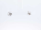 0.50 Cttw Princess-cut Diamond & 14k White Gold Illusion Set Earrings 1.3 Grams Fw0826orxdu