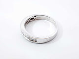 0.77 Cttw Diamond & 14k White Gold Channel-set Wedding Ring 3.9 Grams Size 8.75 Fw0726crxdu