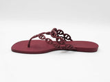 Hermès Island Chaine D'ancre Sandals In Rouge H Tpu Rubber Size 8.5 Fw1026ozxdu