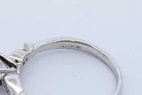 0.81cttw Diamond Ring In 14k White Gold 2.8 Grams Size 7 Eb1025exzde