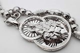 99% Platinum Necklace & 95% Platinum Pendant 73.7 Grams 24 Inch Eb0626wrxzde