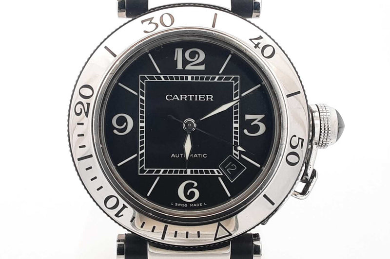 Cartier Pasha De Cartier Seatimer Automatic Stainless Watch 40mm Eb0524loxzsa