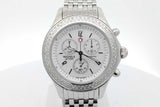 Michele Jetway Quartz Chronograph 40mm Stainless Steel Watch Eb0526pxzsa