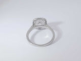 1.80 Cttw Diamond 18k White Gold Ring 2.9 Grams Size 6.5 Aa0825wzxzsa