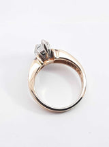 0.73 Cttw Diamond & 14k Yellow Gold Engagement Ring 5 Gram Size 5.75 Fw0426wrxdu