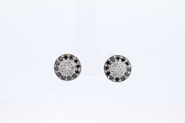 Diamond Stud Earrings In 10k White Gold 2 Grams Eb1224cpdu