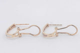 0.24cttw Diamond Stud Omega Back Earrings 10k Yellow Gold 1.7 Grams Eb0226llxsa