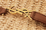 Yves Saint Laurent Mini Raffia & Leather Shoulder Bag Eb0126lxxzde