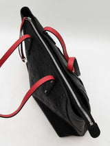 Mcm Klara Shopper Tote In Logo-embossed Black Leather Fw0925wwxdu