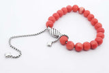 Davidn Yurman Coral Spritual Beads Bracelet With 925 Clasp 18.8g Eb0724lorsa