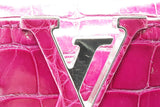 Louis Vuitton Cappucine Fuchsia Crocodile Leather Top Handle Bag Eb0626rxxzde
