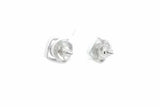 0.82cttw Diamond Stud Screwback Earrings In 10k White Gold 2.7 Grams Eb0926prxsa