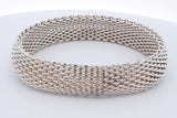 Tiffany & Co. 925 Sterling Silver Somerset Mesh Bracelet 58.6 Grams Eb0924rxsa