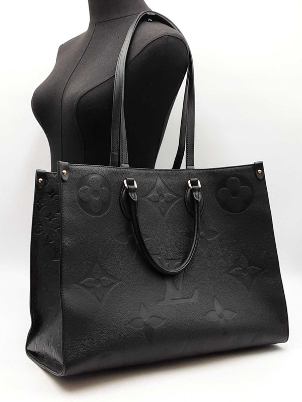 Louis Vuitton Onthego Gm Tote In Black Monogram Empreinte Leather Fw0825crxdu