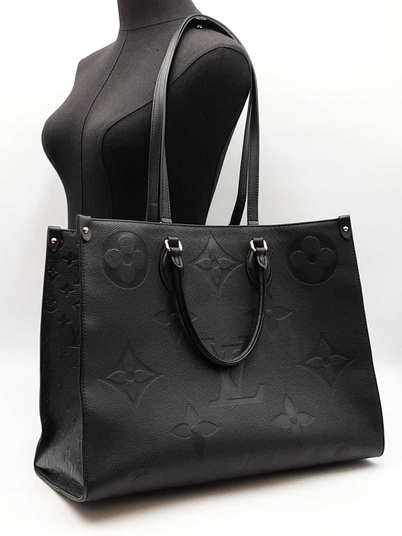 Louis Vuitton Onthego Gm Tote In Black Monogram Empreinte Leather Fw0825crxdu