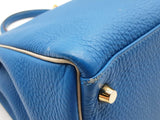 Hermes Kelly 35 Bleu Zanzibar Blue Gris Pearl Gray Togo Gold Crossbody Do0724exzxde