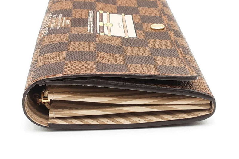 Louis Vuitton Damier Ebene Trunks & Locks Sarah Wallet Eb0824orxsa