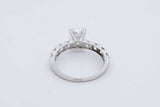 3.69cttw Lab Grown Diamond Ring In 18k White Gold 2.6 Grams Size 7 Eb0526orxdu