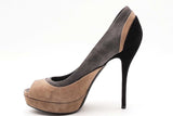 Gucci Suede Colorblock Platform Pumps Size 38.5 Eb0825lxzdu