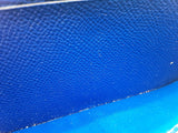 Hermes Bearn Gusset Bleu Electrique Blue Epsom Wallet Do0926czxde