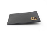 Gucci Gg Marmont Money Clip In Black Calfskin Leather Fw0426lrzdu