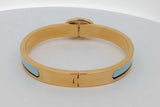 Hermes Enamel Mini Clic Chaine D'ancre Bracelet Eb1026lrxsa