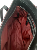 Burberry Burgundy Econyl Nylon Logo Tote Bag Eb0425oxzsa