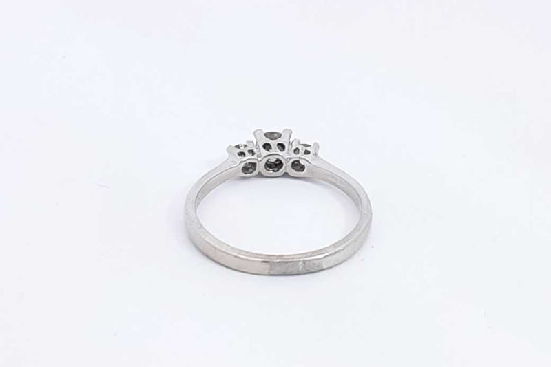 Approx. 0.11ctw Diamond Ring In 10k White Gold 1.7 Grams Size 6 Eb0724pxsa