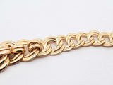 14k Yellow Gold Double Curb Link Necklace 16.4 Grams 17 Inch Fw0625pzxdu