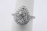 0.79cttw Diamond Ring In 10k White Gold 3.3 Grams Size 5.5 Eb0526lersa