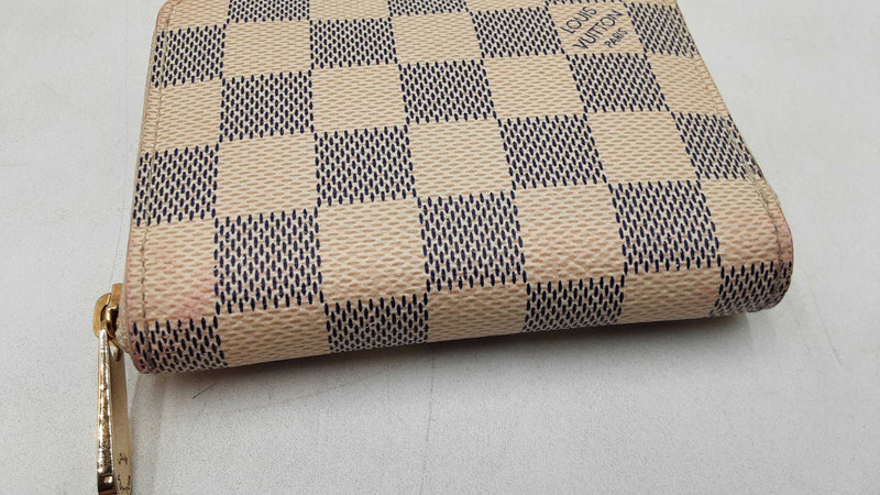Louis Vuitton Damier Azure Zippy Coin Purse Wallet Eb1125lrxdu