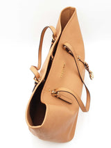 Michael Kors Jet Set Travel Tote In Brown Saffiano Leather Fw1125lrdu