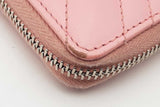 Gucci Pink Quilted Chevron Leather Marmont Continental Wallet Eb0126lrxsa